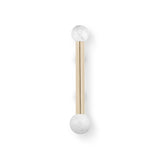 QUANTUM TW5020 CABINET HANDLE CARRARA MARBLE PULLCAST JEWELRY HARDWARE