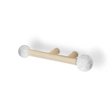QUANTUM TW5020 CABINET HANDLE CARRARA MARBLE PULLCAST JEWELRY HARDWARE