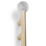 QUANTUM TW5020 CABINET HANDLE CARRARA MARBLE PULLCAST JEWELRY HARDWARE