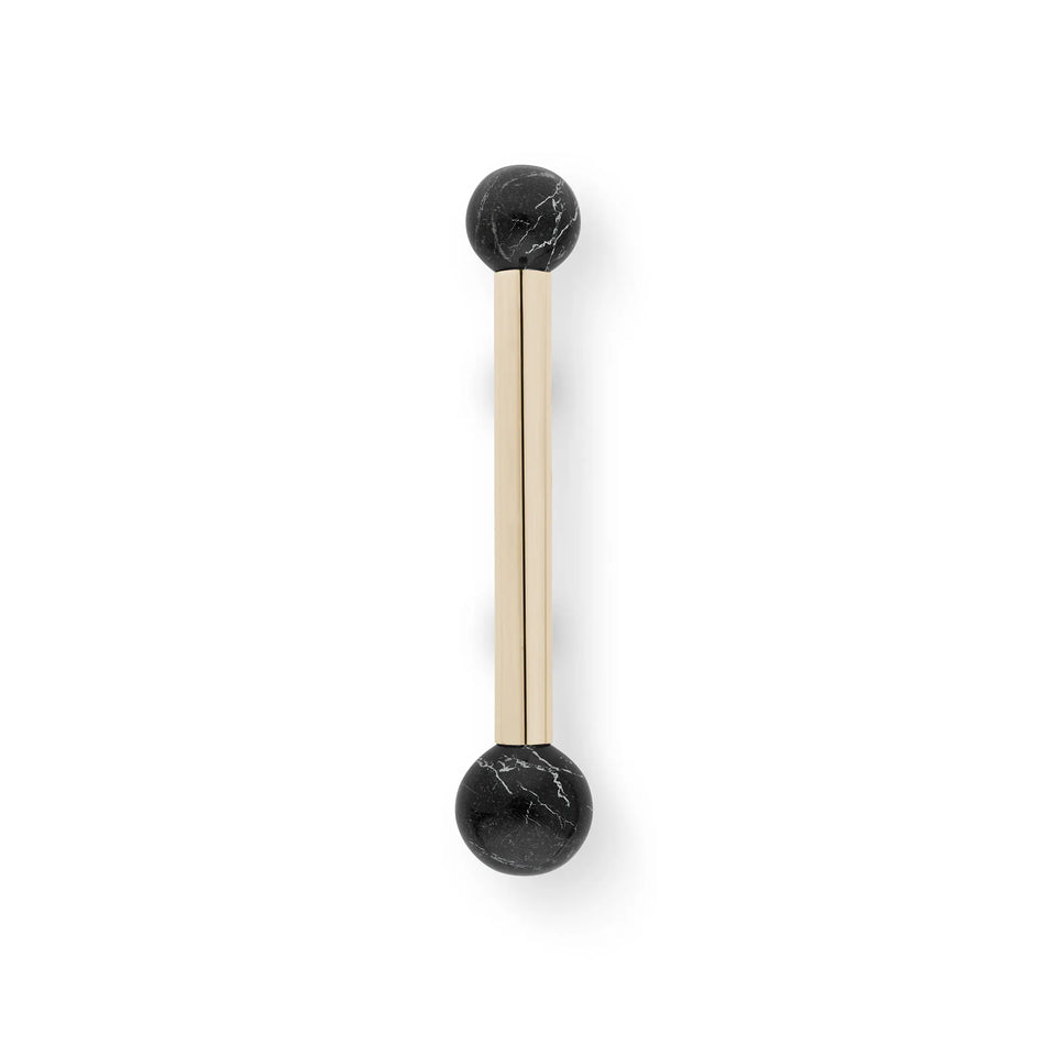 QUANTUM TW5020 CABINET HANDLE NERO MARQUINA PULLCAST JEWELRY HARDWARE