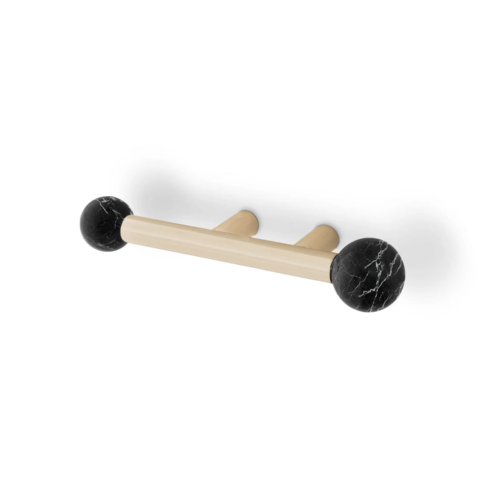 QUANTUM TW5020 CABINET HANDLE NERO MARQUINA PULLCAST JEWELRY HARDWARE