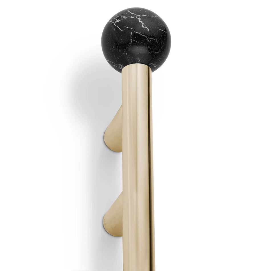 QUANTUM TW5020 CABINET HANDLE NERO MARQUINA PULLCAST JEWELRY HARDWARE
