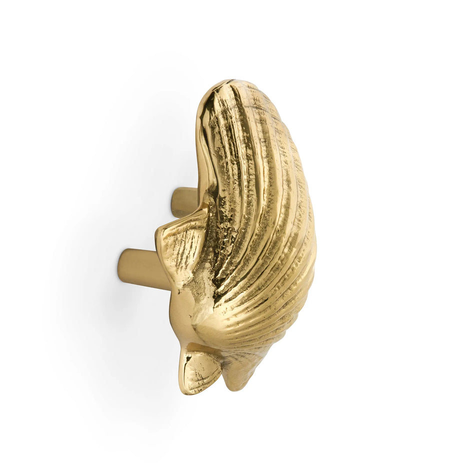 LUXURY GOLD SEASHELL OC2040 DRAWER HANDLE PULLCAST JEWELRY HARDWARE