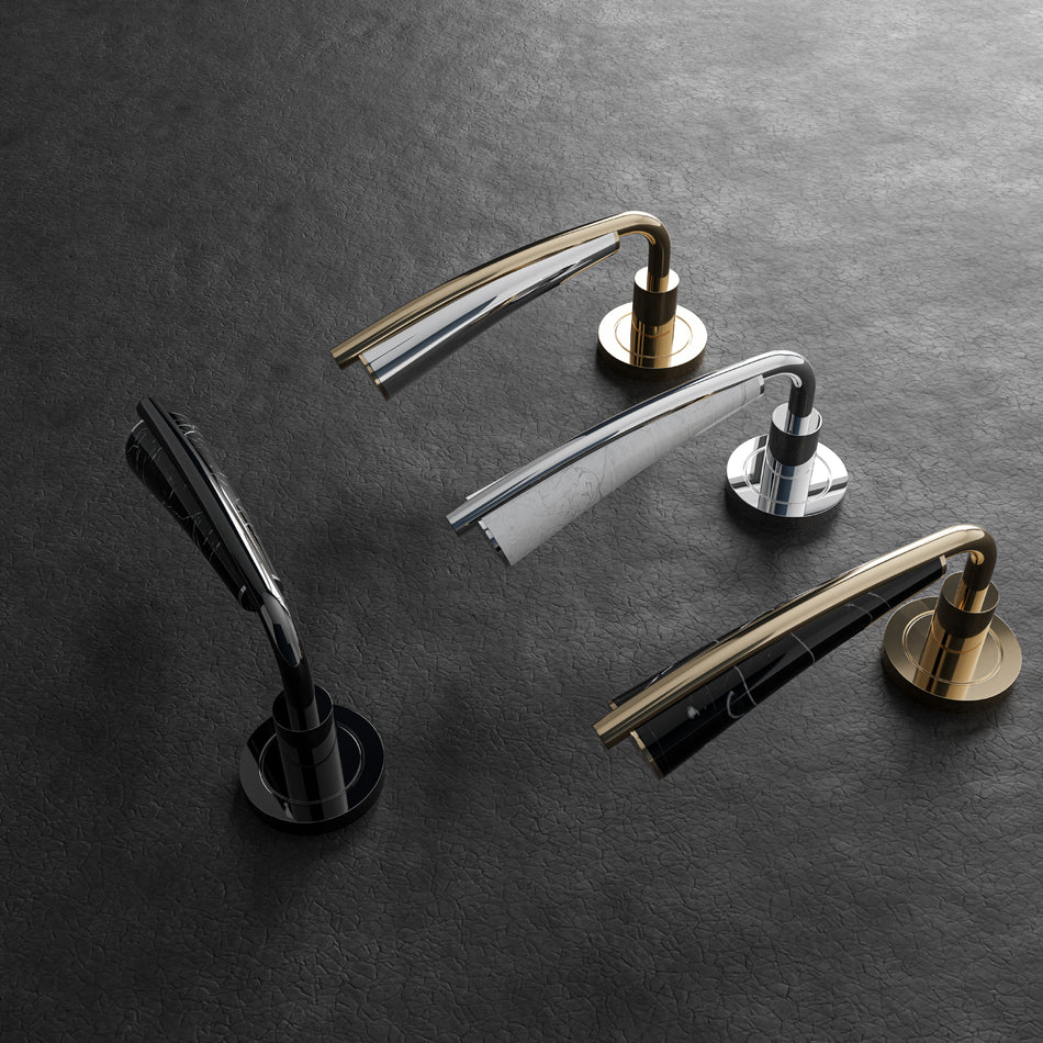 MULTIPLE LUXURY DOOR LEVER CLASH CM3047 BY PULLCAST JEWELRY HARDWARE