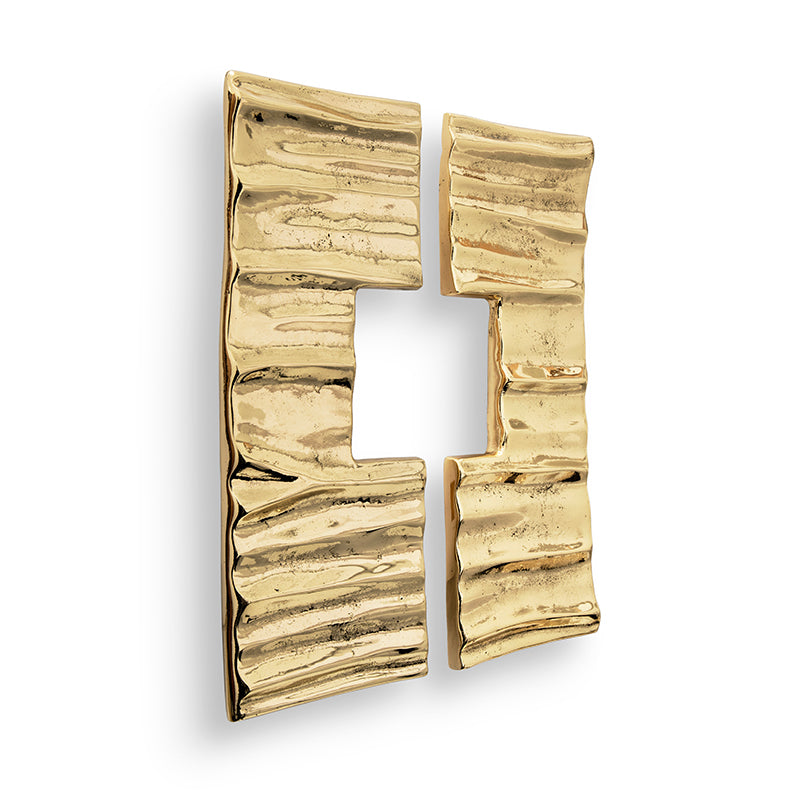 LUXURY GOLD DOOR PULL BARUKA CM3037 BY PULLCAST JEWELRY HARDWARE