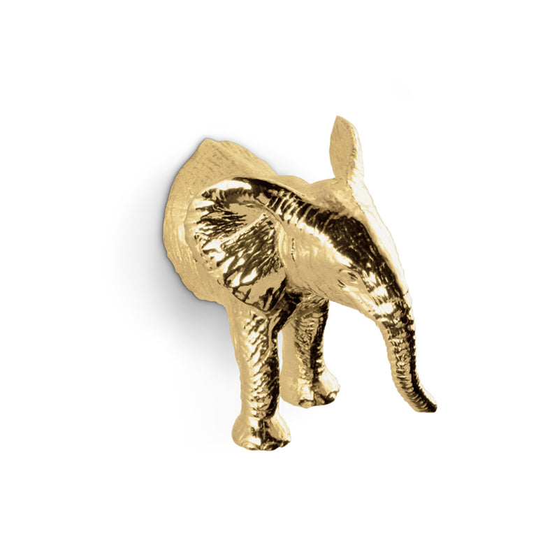 LUXURY GOLD DRAWER HANDLE ELEPHANT KD7013 BY PULLCAST JEWELRY HARDWARE