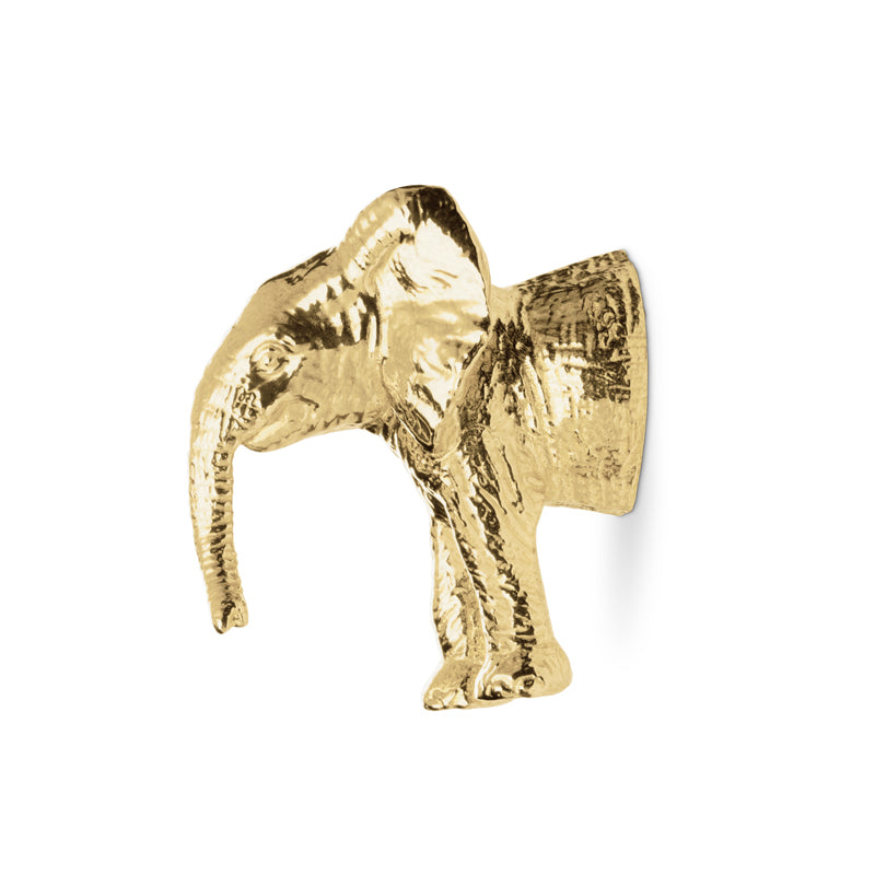 LUXURY GOLD DRAWER HANDLE ELEPHANT KD7013 BY PULLCAST JEWELRY HARDWARE