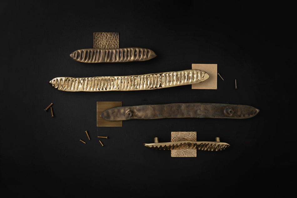 MULTIPLE GOLD CABINET HANDLE JALO  EA1075 BY PULLCAST JEWELRY HARDWARE