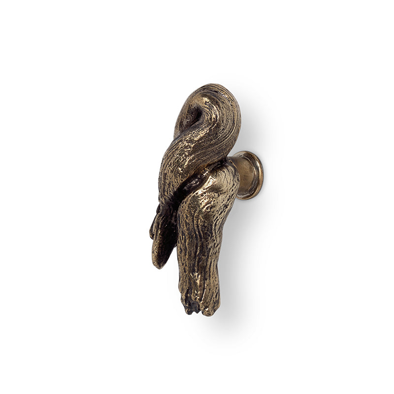 TWO LUXURY DRAWER HANDLE KNOT EA1037 BY PULLCAST JEWELRY HARDWARE