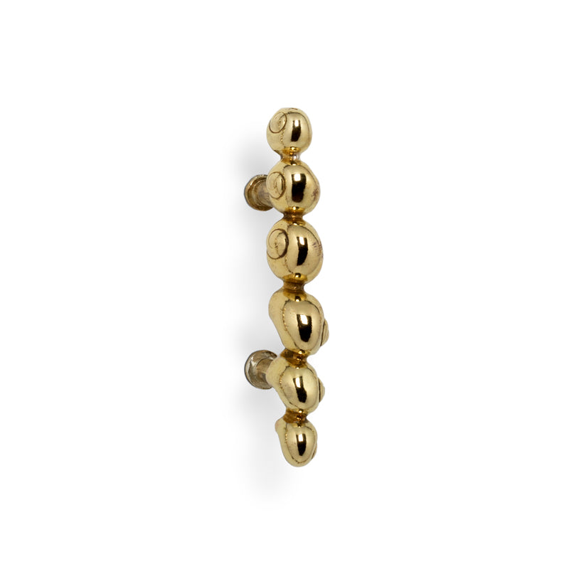 LUXURY GOLD DRAWER PULL NATICA OC2003 BY PULLCAST JEWELRY HARDWARE