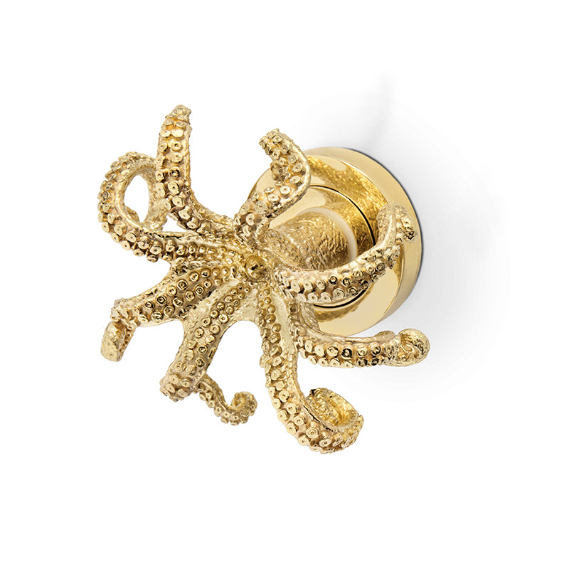 LUXURY GOLD DOOR KNOB OCTO OC2031 BY PULLCAST JEWELRY HARDWARE
