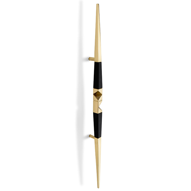 LUXURY GOLD DOOR HANDLE SPEAR CM3023 BY PULLCAST JEWELRY HARDWARE