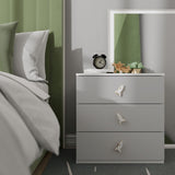 THREE GOLD DRAWER HANDLE BIG ROCKET BY PULLCAST JEWELRY HARDWARE