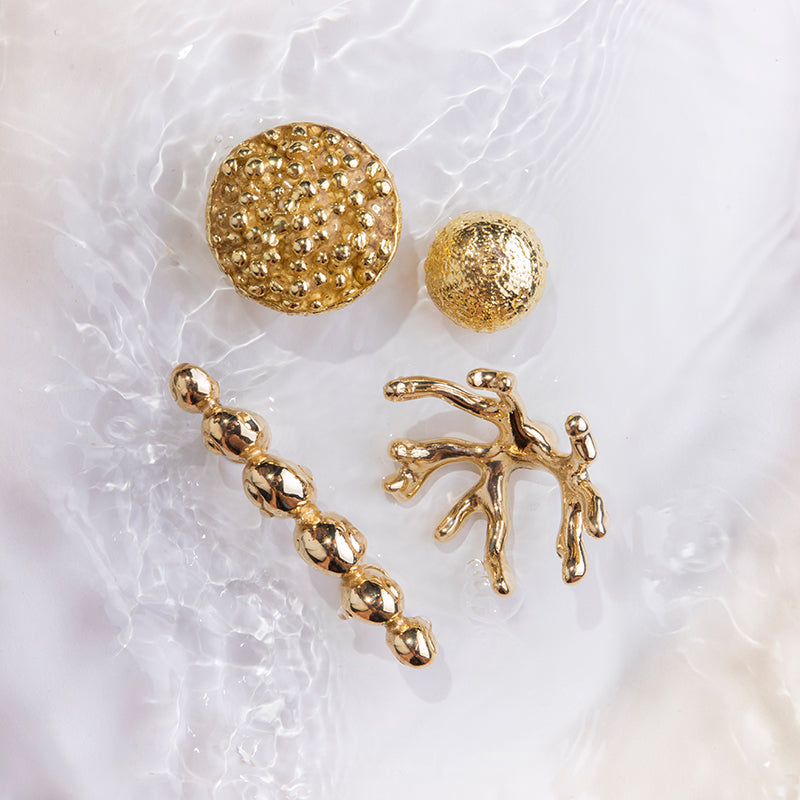 MULTIPLE LUXURY GOLD OCEAN COLLECTION BY PULLCAST JEWELRY HARDWARE