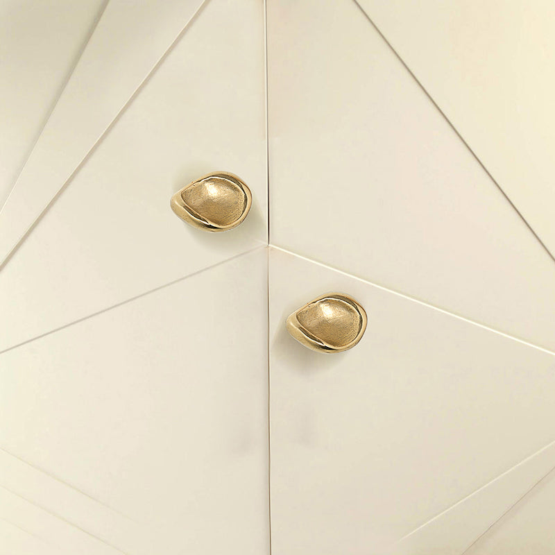 TWO LUXURY GOLD DRAWER HANDLE ERGOS CM3011 BY PULLCAST JEWELRY HARDWARE