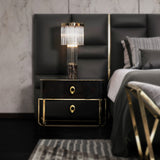 TWO LUXURY GOLD DRAWER HANDLE INFINITY CM3015 BY PULLCAST JEWELRY HARDWARE