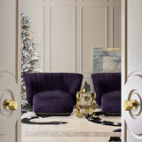 TWO LUXURY GOLD DOOR KNOB KARAT CM3022 BY PULLCAST JEWELRY HARDWARE