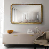 TWO LUXURY GOLD DRAWER PULL SONORAN EA1045 BY PULLCAST JEWELRY HARDWARE