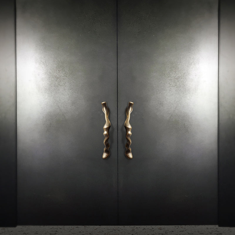 TWO LUXURY DOOR PULL NOUVEAU EA1051 BY PULLCAST JEWELRY HARDWARE