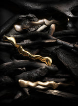 MULTIPLE LUXURY GOLD CABINET HANDLE NOUVEAU EA1015 BY PULLCAST JEWELRY HARDWARE