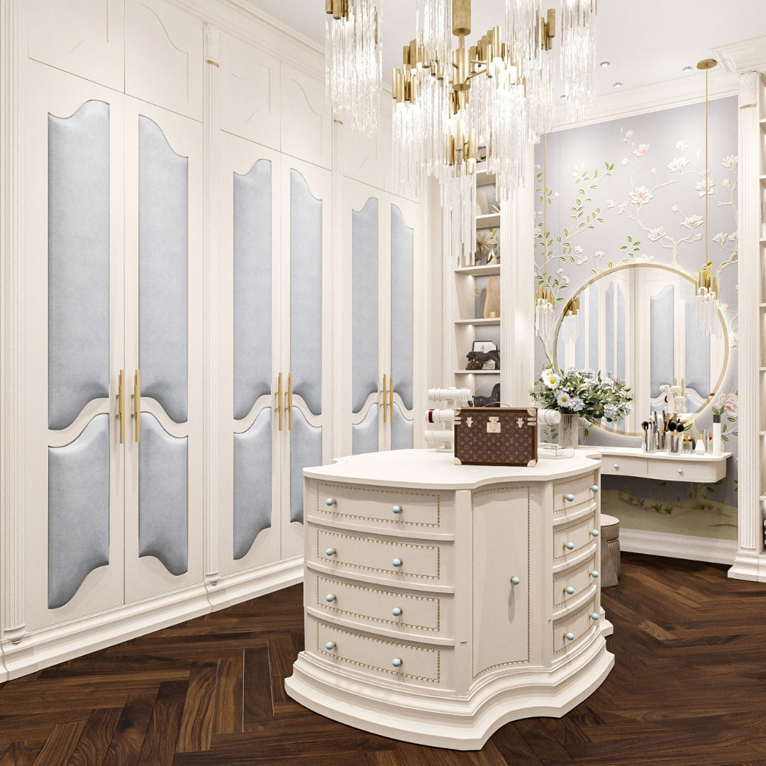 EXCLUSIVE DECORATIVE HARDWARE INSPIRATIONS FOR POLISHED DRESSING ROOMS