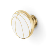 LUXURY GOLD DRAWER HANDLE B-BALL KD7001 BY PULLCAST JEWELRY HARDWARE