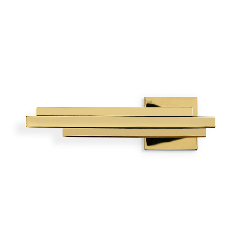LUXURY GOLD DOOR LEVER SKYLINE CM3018 BY PULLCAST JEWELRY HARDWARE
