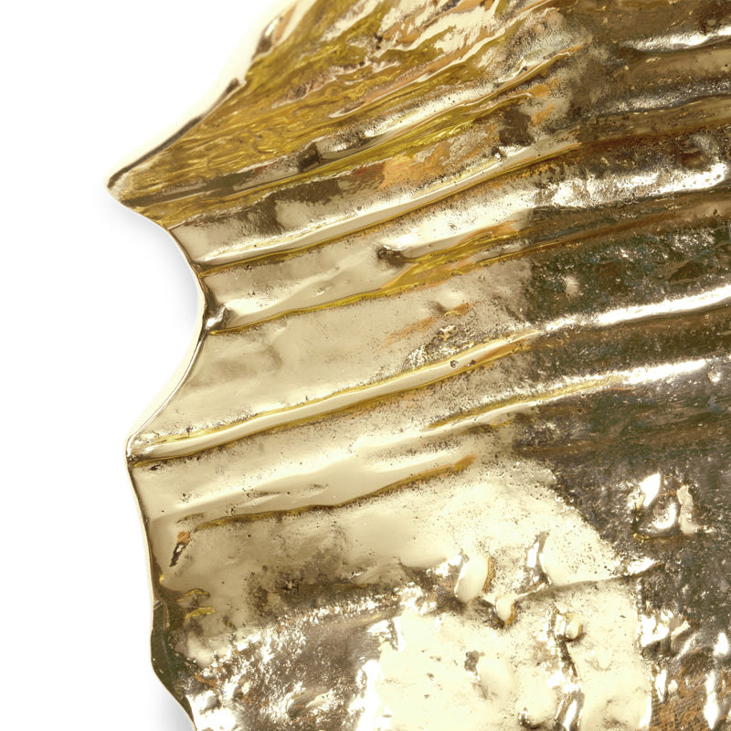 LUXURY GOLD DOOR HANDLE LEAF BY PULLCAST JEWELRY HARDWARE