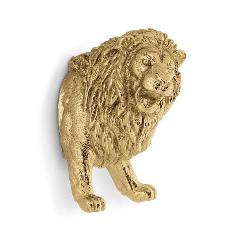 LUXURY GOLD DRAWER HANDLE LION BY PULLCAST JEWELRY HARDWARE