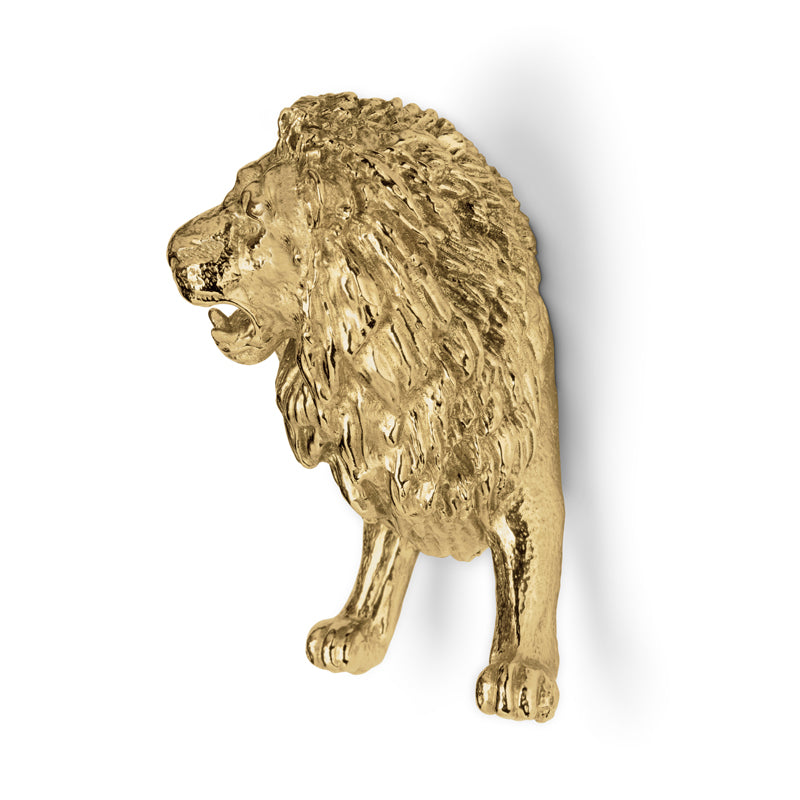 LUXURY GOLD DRAWER HANDLE LION BY PULLCAST JEWELRY HARDWARE