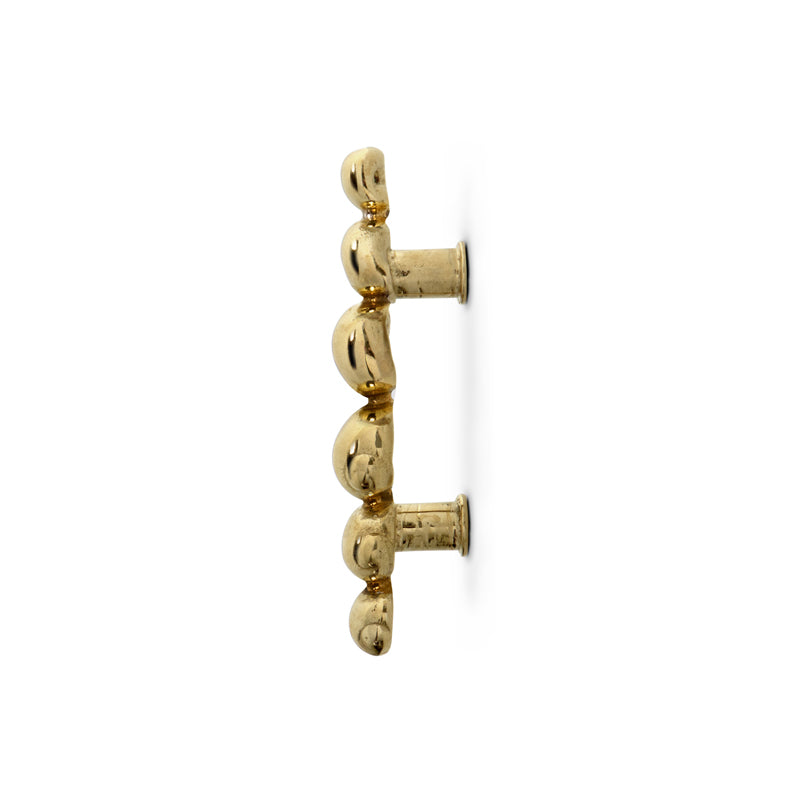 LUXURY GOLD DRAWER PULL NATICA OC2003 BY PULLCAST JEWELRY HARDWARE