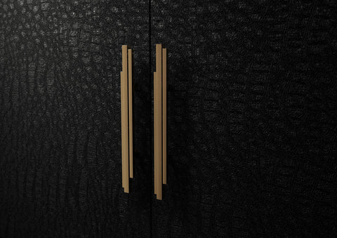 TWO LUXURY GOLD DOOR PULL SKYLINE CM3013 BY PULLCAST JEWELRY HARDWARE