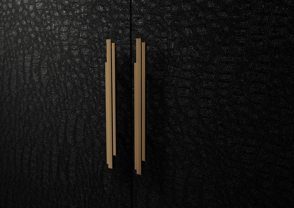 TWO LUXURY GOLD DOOR PULL SKYLINE BY PULLCAST JEWELRY HARDWARE