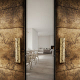 TWO LUXURY GOLD DOOR HANDLE BARUKA BY PULLCAST JEWELRY HARDWARE